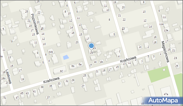 Przeźmierowo, Zachodnia, 23, mapa Przeźmierowo