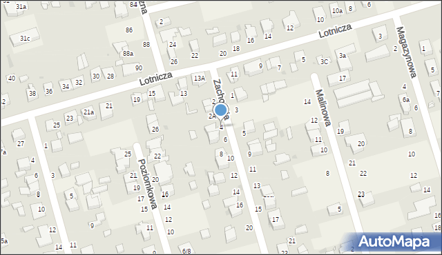 Przeźmierowo, Zachodnia, 4, mapa Przeźmierowo