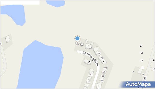 Przodkowo, Za Strumykiem, 86, mapa Przodkowo