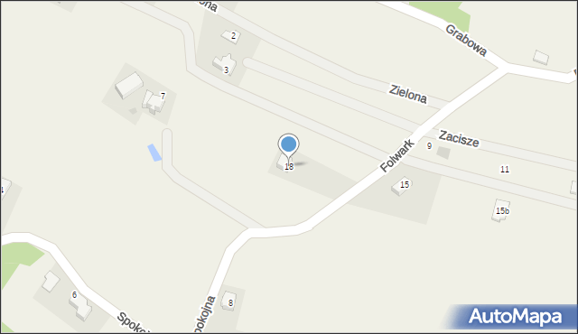 Przybradz, Zacisze, 18, mapa Przybradz