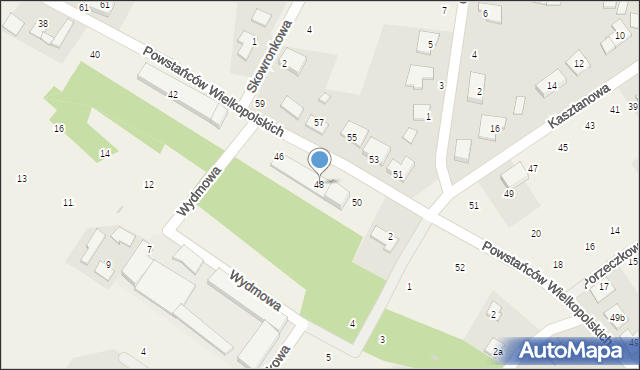 Przyłęki, Zabytkowa, 48, mapa Przyłęki
