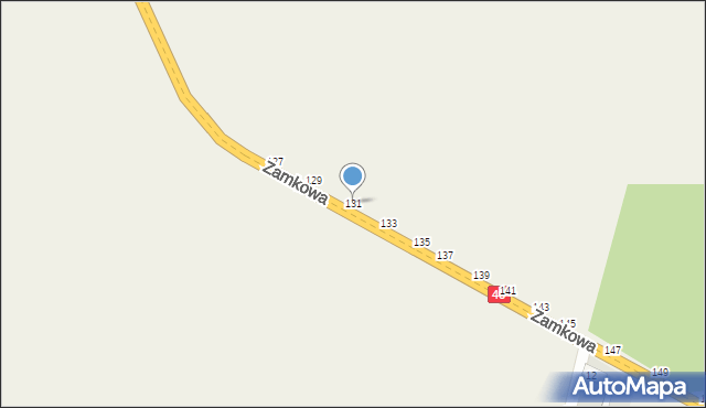 Przymiłowice, Zamkowa, 131, mapa Przymiłowice