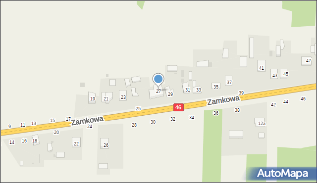 Przymiłowice, Zamkowa, 27, mapa Przymiłowice