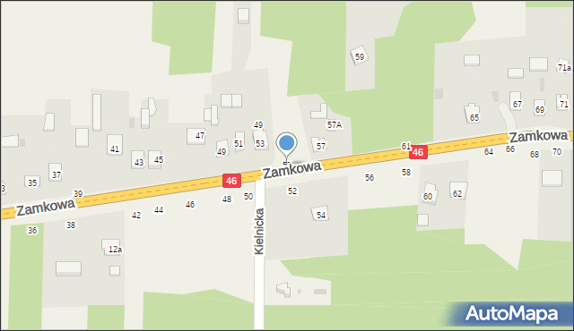 Przymiłowice, Zamkowa, 55, mapa Przymiłowice