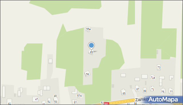 Przymiłowice, Zamkowa, 63, mapa Przymiłowice