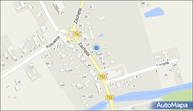 Przytyk, Zachęta, 12, mapa Przytyk