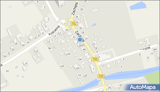 Przytyk, Zachęta, 13, mapa Przytyk