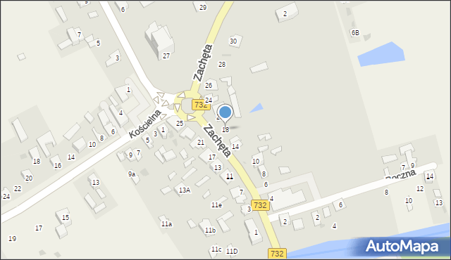 Przytyk, Zachęta, 18, mapa Przytyk