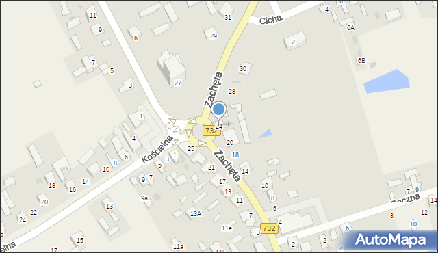 Przytyk, Zachęta, 24, mapa Przytyk