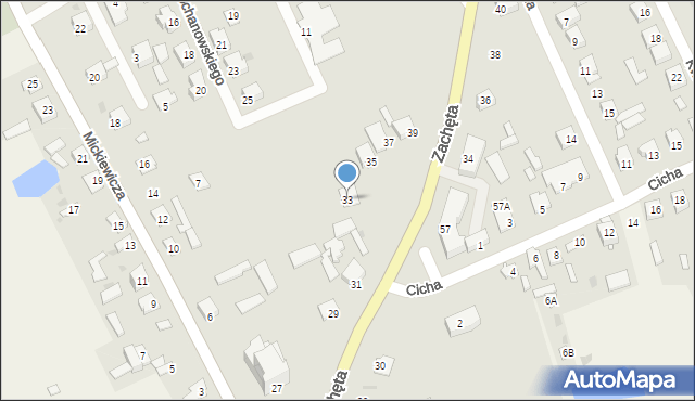Przytyk, Zachęta, 33, mapa Przytyk