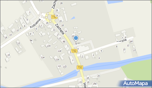 Przytyk, Zachęta, 6, mapa Przytyk