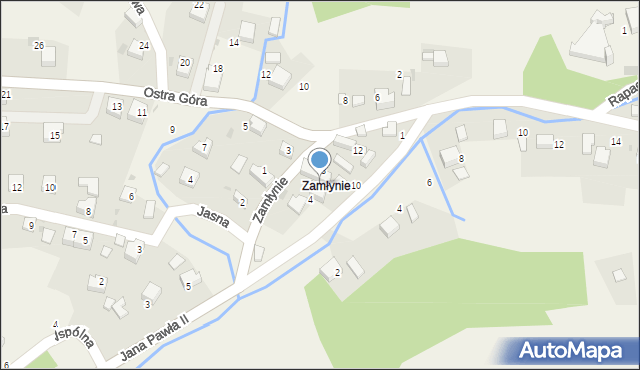 Psary, Zamłynie, 6, mapa Psary