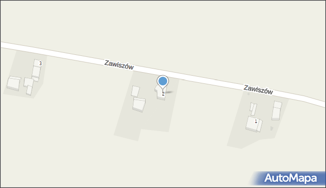 Psary, Zawiszów, 2, mapa Psary