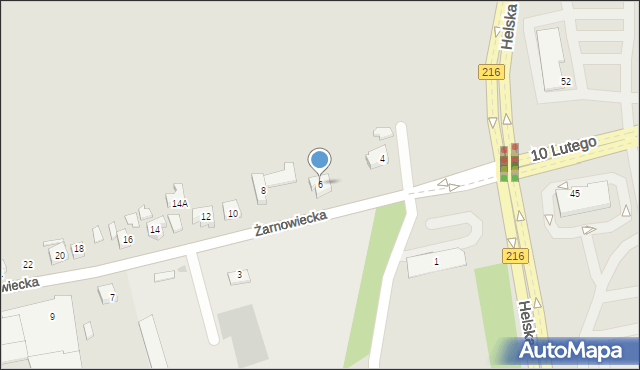 Puck, Żarnowiecka, 6, mapa Puck