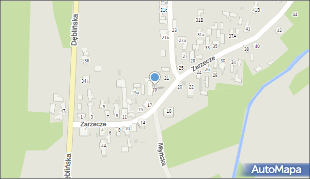 Puławy, Zarzecze, 19, mapa Puław