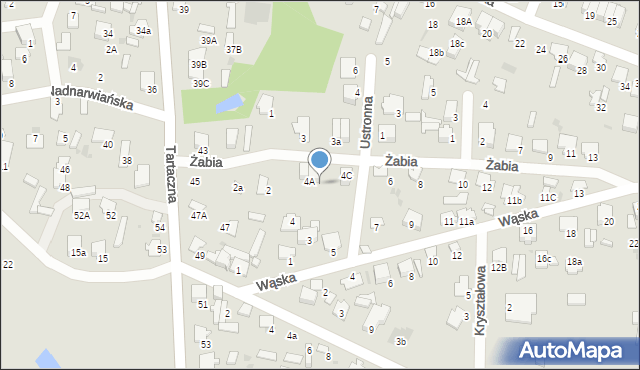 Pułtusk, Żabia, 4B, mapa Pułtusk