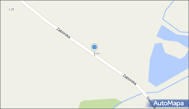 Puszczykowo-Zaborze, Zaborska, 2, mapa Puszczykowo-Zaborze