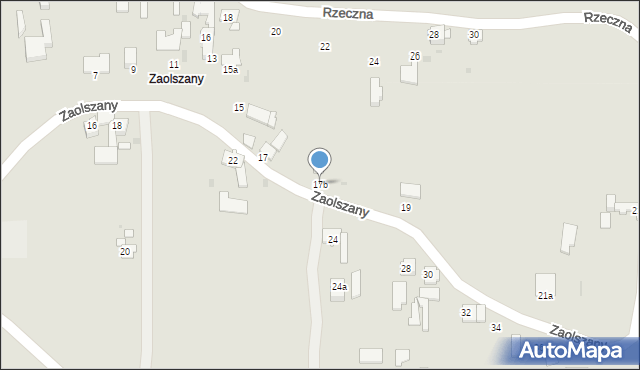 Pyskowice, Zaolszany, 17b, mapa Pyskowice