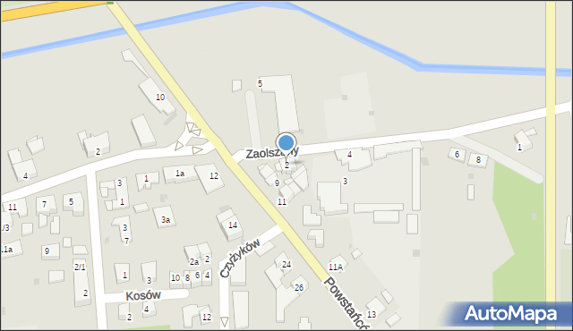Pyskowice, Zaolszany, 2, mapa Pyskowice