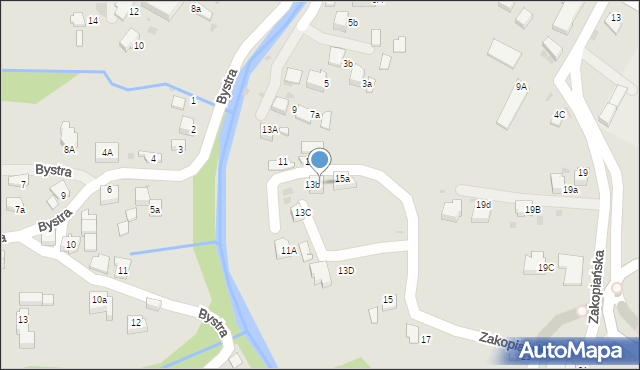 Rabka-Zdrój, Zakopiańska, 13b, mapa Rabka-Zdrój