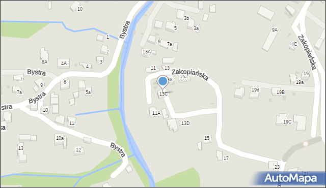 Rabka-Zdrój, Zakopiańska, 13C, mapa Rabka-Zdrój