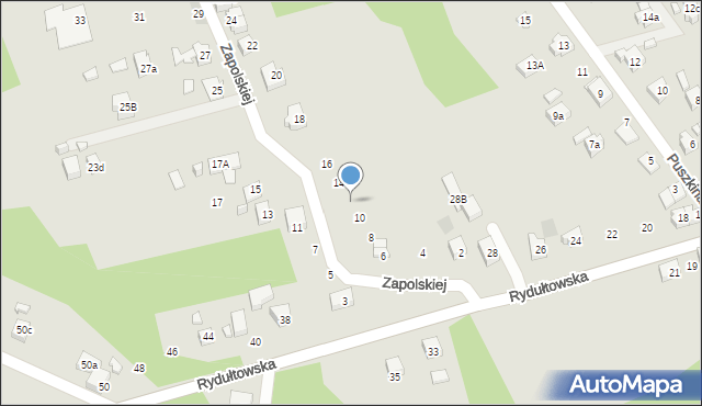 Radlin, Zapolskiej Gabrieli, 12, mapa Radlin