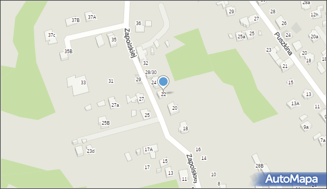 Radlin, Zapolskiej Gabrieli, 22, mapa Radlin