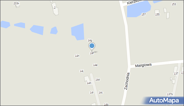 Radom, Zachodnia, 14f, mapa Radomia