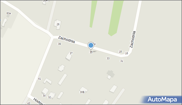 Radom, Zachodnia, 35, mapa Radomia