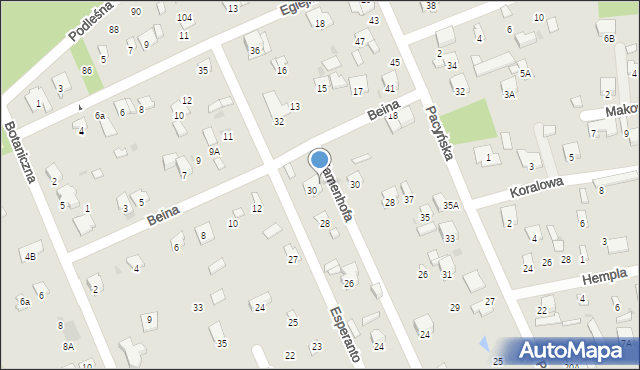 Radom, Zamenhofa Ludwika, dr., 31, mapa Radomia