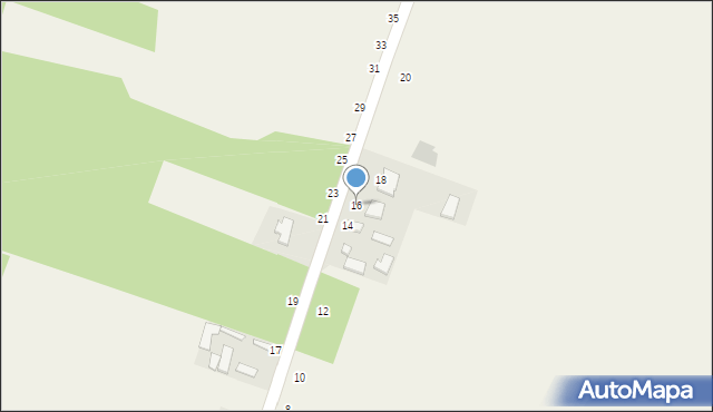 Radomice, Zagórze, 16, mapa Radomice