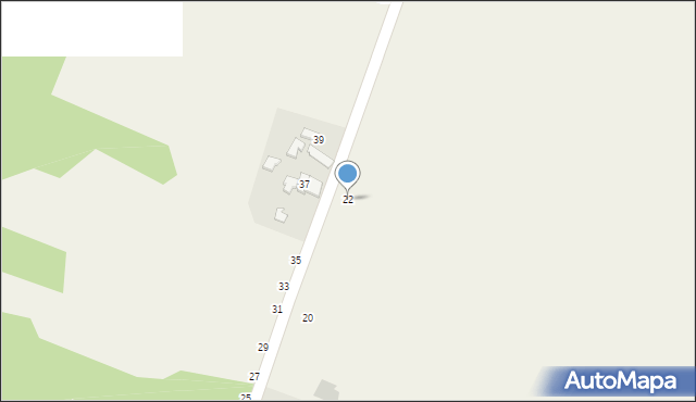 Radomice, Zagórze, 22, mapa Radomice