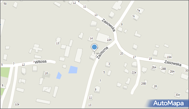 Radomyśl Wielki, Zasowska, 18A, mapa Radomyśl Wielki