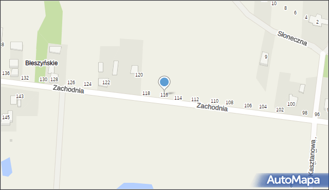 Radostków, Zachodnia, 116, mapa Radostków