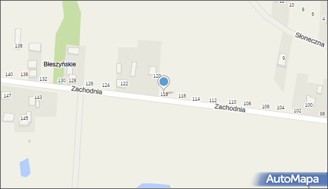 Radostków, Zachodnia, 118, mapa Radostków