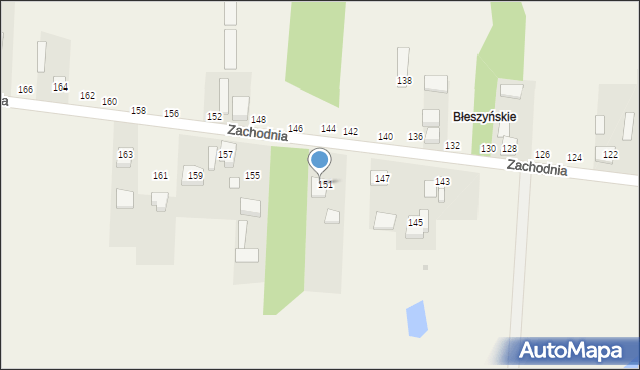 Radostków, Zachodnia, 153, mapa Radostków