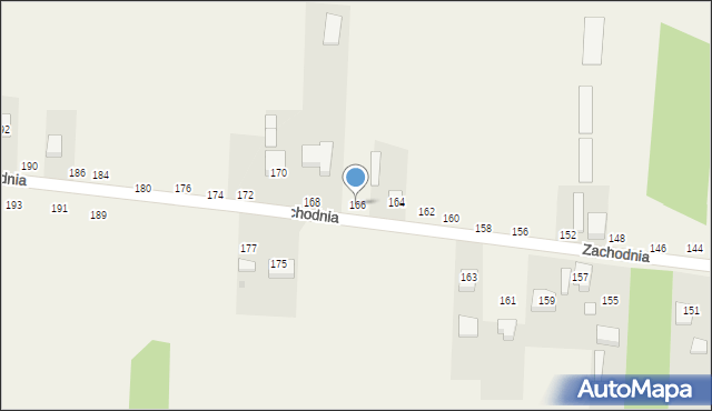 Radostków, Zachodnia, 166, mapa Radostków