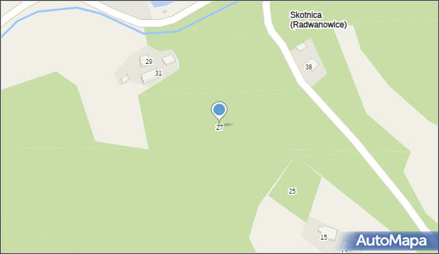 Radwanowice, Zawiła, 27, mapa Radwanowice