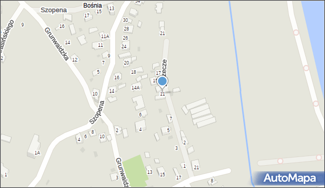 Radymno, Zarzecze, 11, mapa Radymno