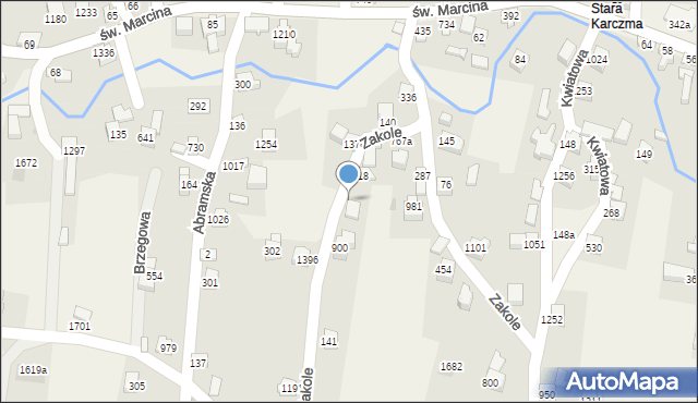 Radziechowy, Zakole, 1648, mapa Radziechowy