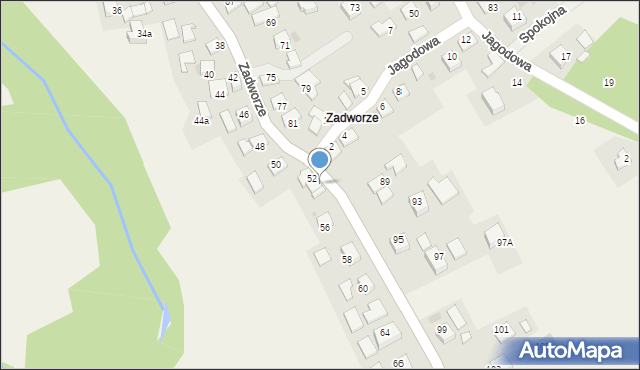 Radziszów, Zadworze, 54, mapa Radziszów