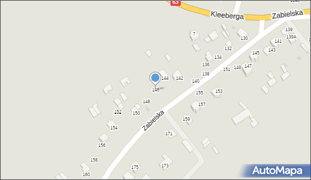 Radzyń Podlaski, Zabielska, 146, mapa Radzyń Podlaski