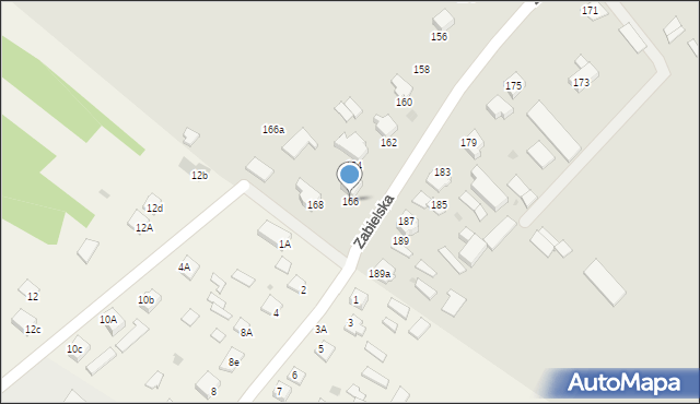 Radzyń Podlaski, Zabielska, 166, mapa Radzyń Podlaski