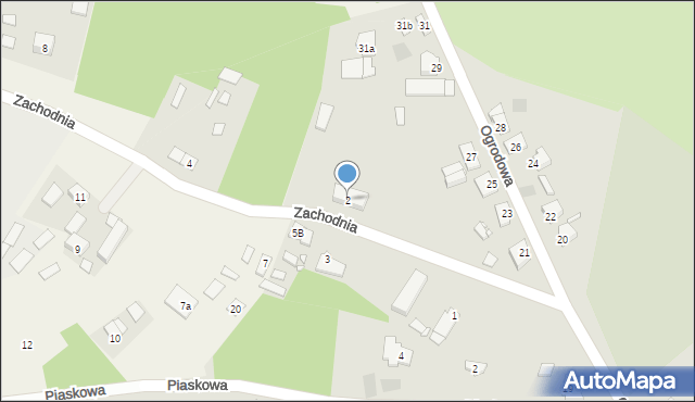 Rakoniewice, Zachodnia, 2, mapa Rakoniewice