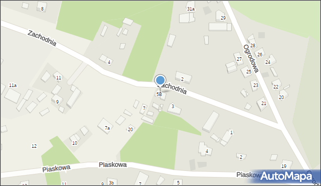 Rakoniewice, Zachodnia, 5, mapa Rakoniewice