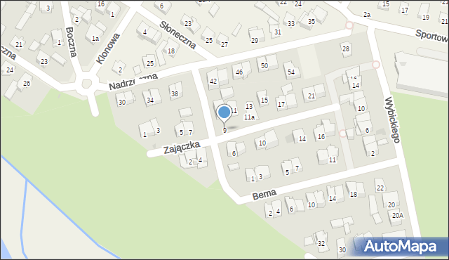 Raszyn, Zajączka Józefa, gen., 9, mapa Raszyn