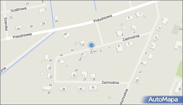 Rogoźno, Zachodnia, 11, mapa Rogoźno
