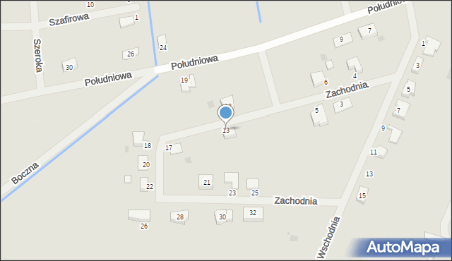 Rogoźno, Zachodnia, 13, mapa Rogoźno