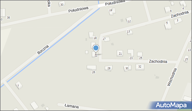 Rogoźno, Zachodnia, 22, mapa Rogoźno