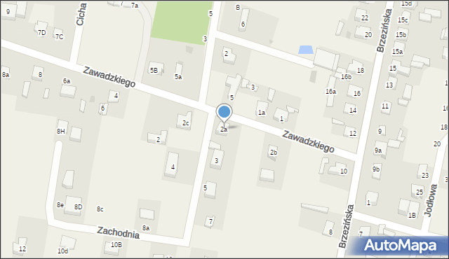 Rokiciny-Kolonia, Zawadzkiego-Zośki Tadeusza, 2a, mapa Rokiciny-Kolonia